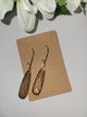 BROWN WATER DROP EARRINGS