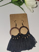 BAMBOO EARRINGS- BLACK