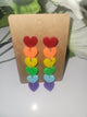 RAINBOW DROP HEART EARRINGS