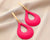 PINK TEAR DROP EARRINGS