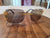 SUNGLASSES- BROWN TINTED WITH GOLD FRAME